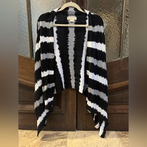Michael Kors black tye dye cardigan S/M